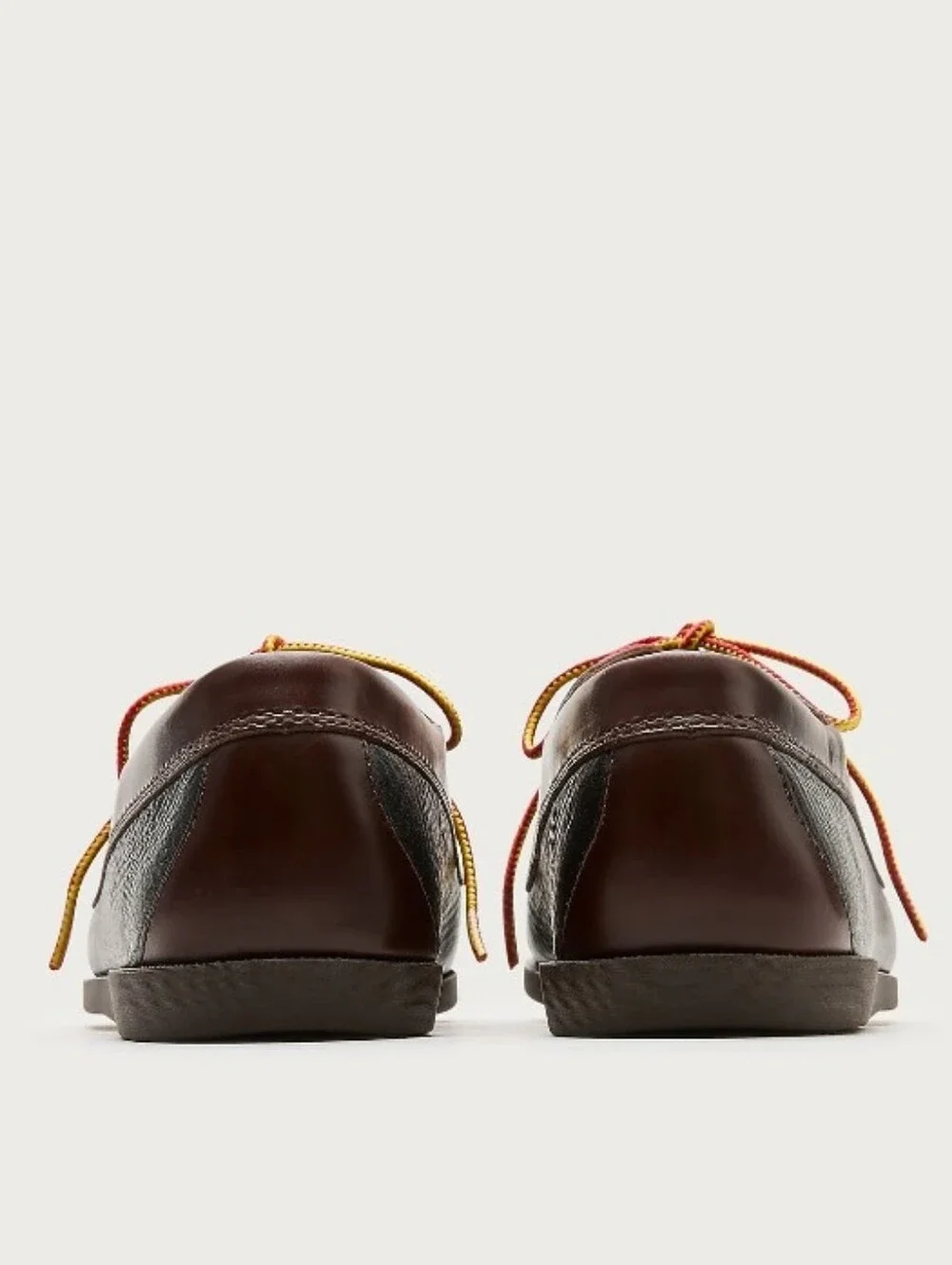 J. Crew Four-Eye Leather Lake Shoes - Whiskey & Black